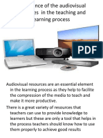 Importance of The Audiovisual Resources in The Teaching and Learning Process