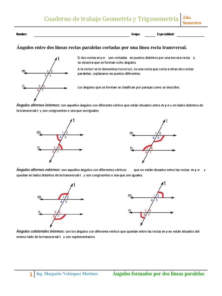 colchón Palabra persecucion Relacion de Angulos Alternos Internos | PDF | Geometría | Espacio