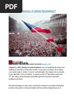 Occasional Stories A Velvet Revolution