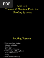 Arch 330 Thermal & Moisture Protection Roofing Systems