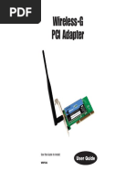 Wireless-G PCI Adapter: User Guide