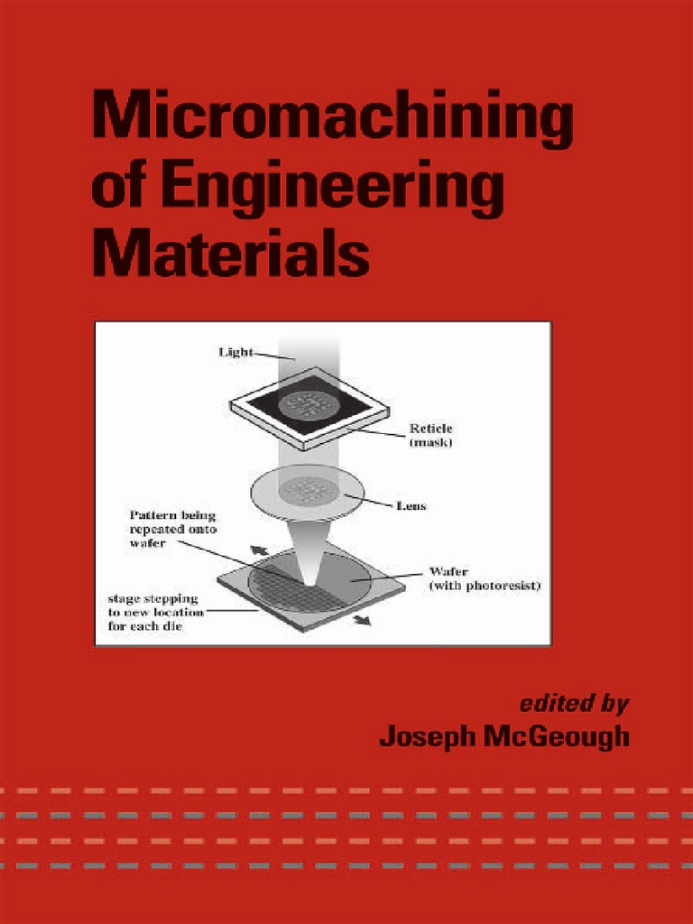 Micromachining Of Engineering Materials Pdf Scanning Electron