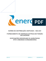 NORMA DE DISTRIBUIÇÃO UNIFICADA – NDU-001 (ENERGISA)