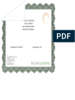 Certificate Bloodborn Pathogens