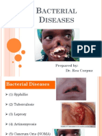 Acterial Iseases: Prepared By: Dr. Rea Corpuz