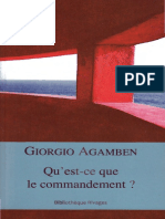 AGAMBEN, Giorgio - Qu'Est-ce Que Le Commandement