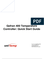 Ge Fran Controller 400 Quick Start Guide
