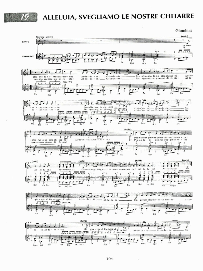 Questo è Il Mio Comandamento Spartito Pdf