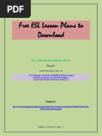 Free ESL Lesson Plans To Download