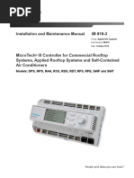 Daikin IM 919-3 LR MT-III Controller For AHU Manual