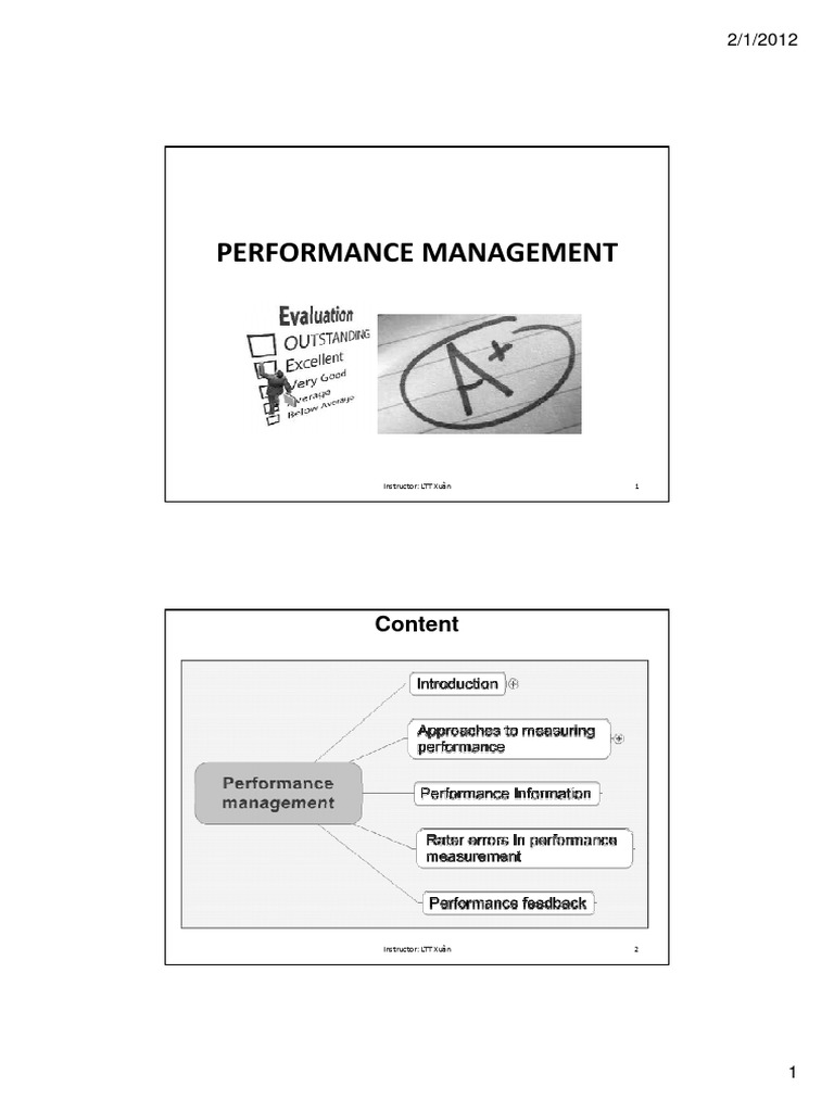Part 6 - Performance Management PDF | PDF | Performance Management ...