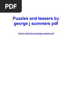 Puzzles and Teasers by George J Summers PDF