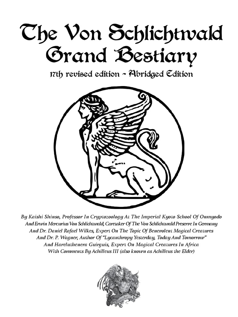 Abridged Magical Creature Guide | PDF | Birds | Shapeshifting