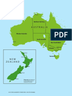 Australia and Newzealand Map Worksheets
