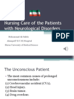 Nursing Care of the Patient With Neurological Disorders