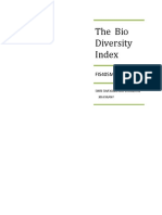 The Bio Diversity Index: FIS405MC2