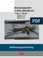 Selbstladegewehr Match Rifle MR308 A3: Bedienungsanleitung