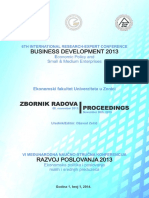 Razvoj Poslovanja BiH 2013 Zbornik Radova
