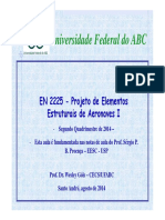 Projeto de Elementos Estruturais de Aeronaves I Aula06 - PEEAI