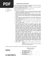 Contoh Laporan Hasil Perjalanan Dinas