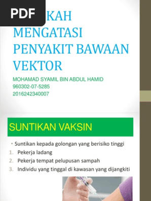 Langkah Mengatasi Penyakit Bawaan Vektor Pdf