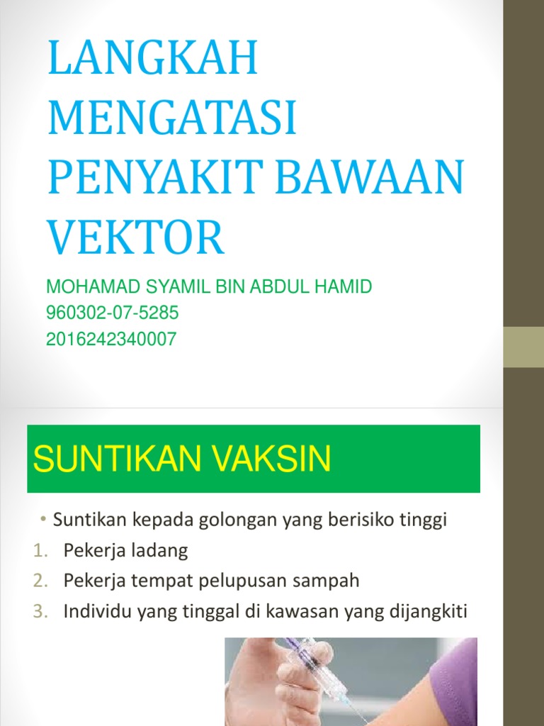Langkah Mengatasi Penyakit Bawaan Vektor Pdf