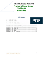 New Practical Chinese Reader Workbook3 - Answer Key PDF