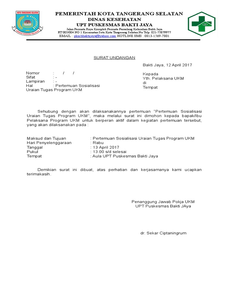 76+ Contoh Undangan Rapat Ukm Gratis Terbaru