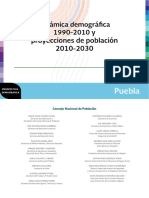 Dinámica Demográfica 1990-2010 Proyecciones de Población 2010-2030