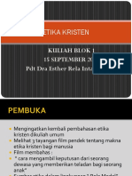 Etika Kristen Kuliah Blok 1