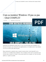 Cum Se Instalează WINDOWS 10