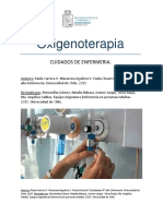 Oxigenoterapia cuidados enfermería