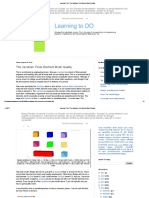 Learning To DO - The Jacobian - Finite Element Mesh Quality