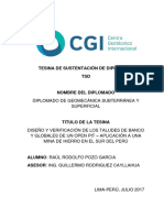 Tesina TSD Diplomado de Geomecanica Raul Rodolfo Pozo Garcia