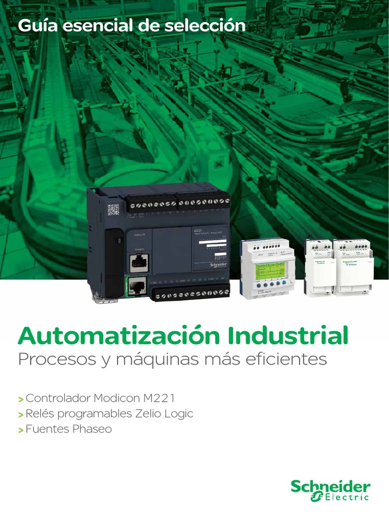 Controlador Modicon M221: Guía Esencial | PDF | Controlador lógico ...