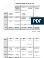 Course Timetable July 2014 FT