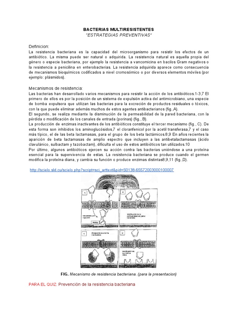 Bacterias Multirresistentes PDF | PDF | Antibióticos | Resistencia ...