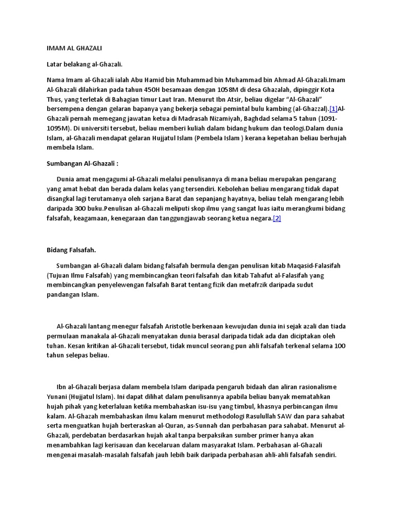 Imam Al Ghazali Pdf