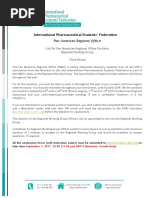 Third Round Call for IPSF PARO RWG 2017-18 (English/Español)