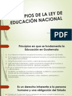 EXPOSICION - Principios de La Ley de Educación Nacional