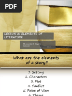 LESSON 2 Elements of Literature