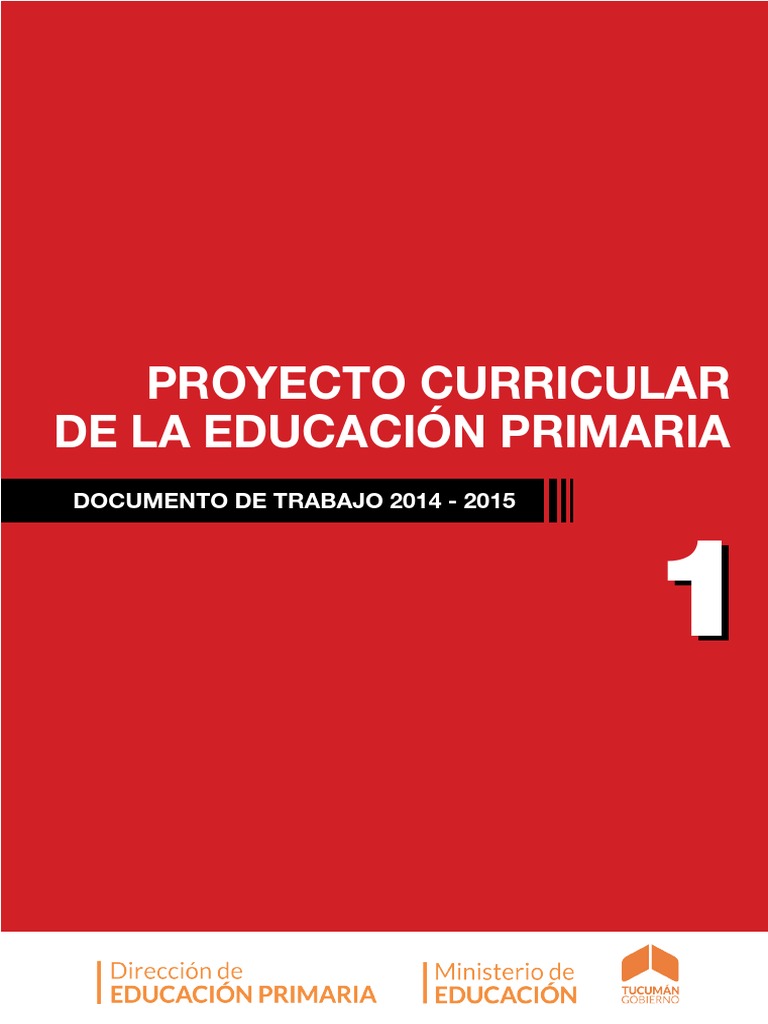 Proyecto Curricular Educación Primaria | PDF | Plan de estudios ...