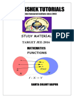 Abhishek Tutorials Study Material Target JEE-2016 Math Functions