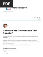 Como Se Diz “Ter Vontade” Em Francês_ – FrancêsNativo