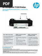 HP Designjet T120 Printer: The Most Affordable HP Designjet Printer - Easy To Use and Ultra Compact