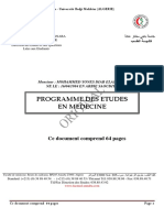 Programme D'étude Medecine NOUVEAU ++ - 2 PDF