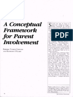 A Conceptual Framework For Parent Involvement: Barbara Tucker Cervone and Kathleen O'Leary