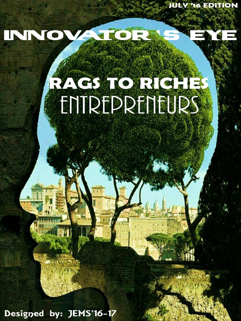 Rags To Riches Entrepreneurs PDF Business Restaurant And Catering