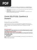 Oracle SQL/PLSQL Questions & Answers:: Federal Poverty Level (FPL)