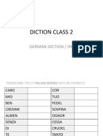 Diction Class 2 Presentation